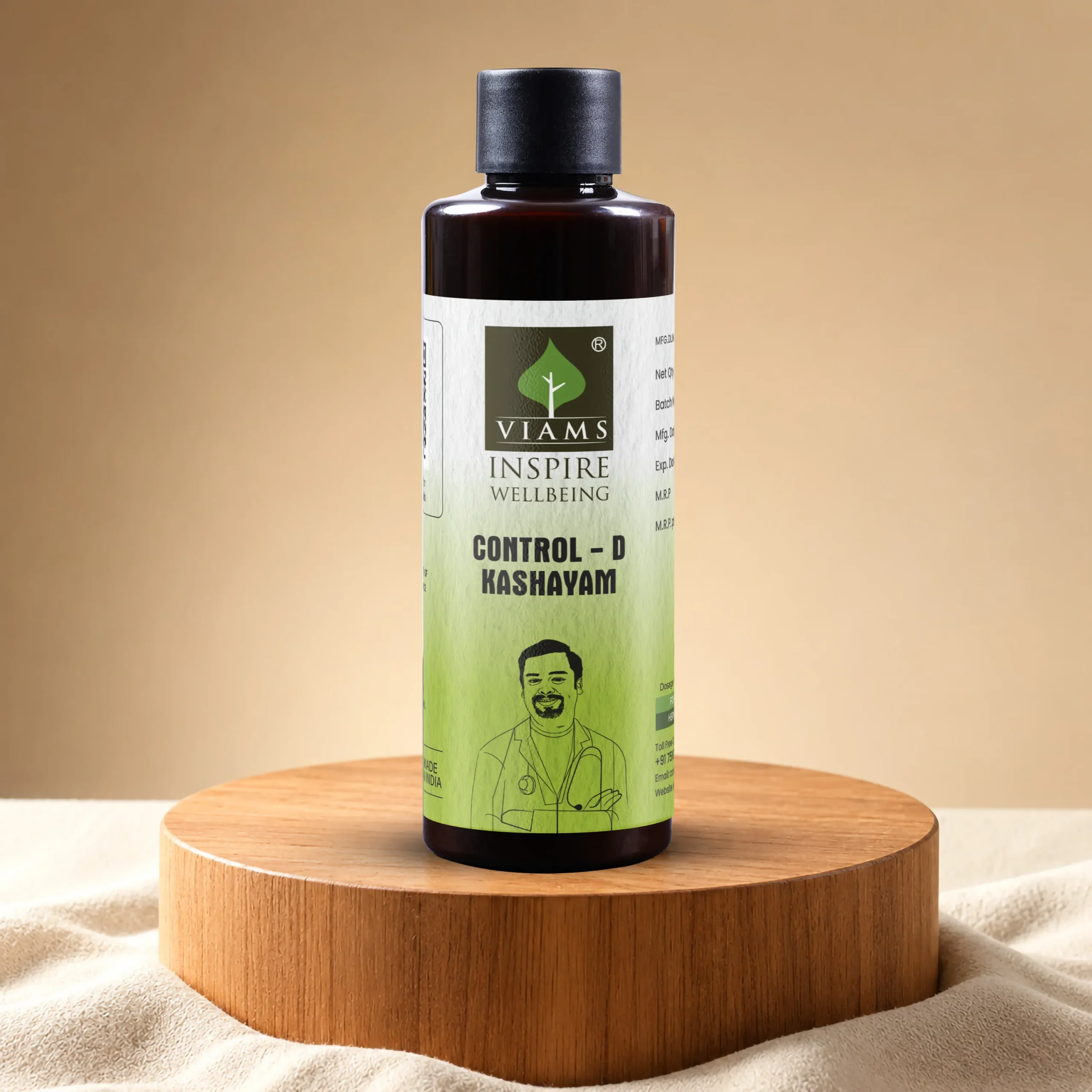 CONTROL-D KASHAYAM - Dr. K.V. Vijayan Institute of Ayurveda Medical Science (VIAMS ) CONTROL-D KASHAYAM